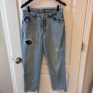 Old Navy High Rise Slouchy Straight Jeans